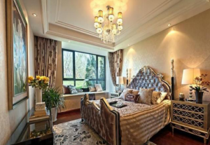 歐式風格臥室吊頂裝修效果圖，典雅浪漫的私密空間!